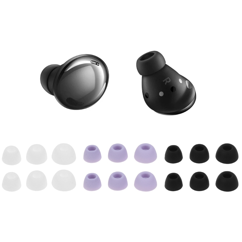 Earphone Foam Tip - Samsung Galaxy 2 pro SM-R510用のスペアイヤーチップ,滑り止めイヤホン,イヤーチップ,カバー,6個,l/m/s