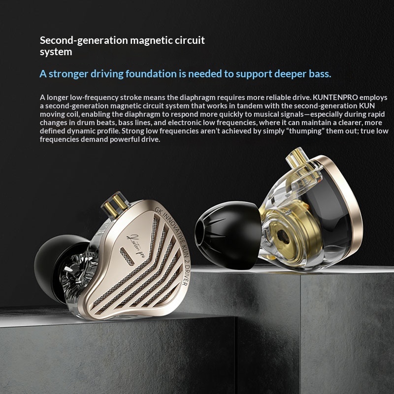 【在庫あり】Gk Kunten Pro Hi-Fi インイヤ - Audiophile Headphone Wired のレビューと価格
