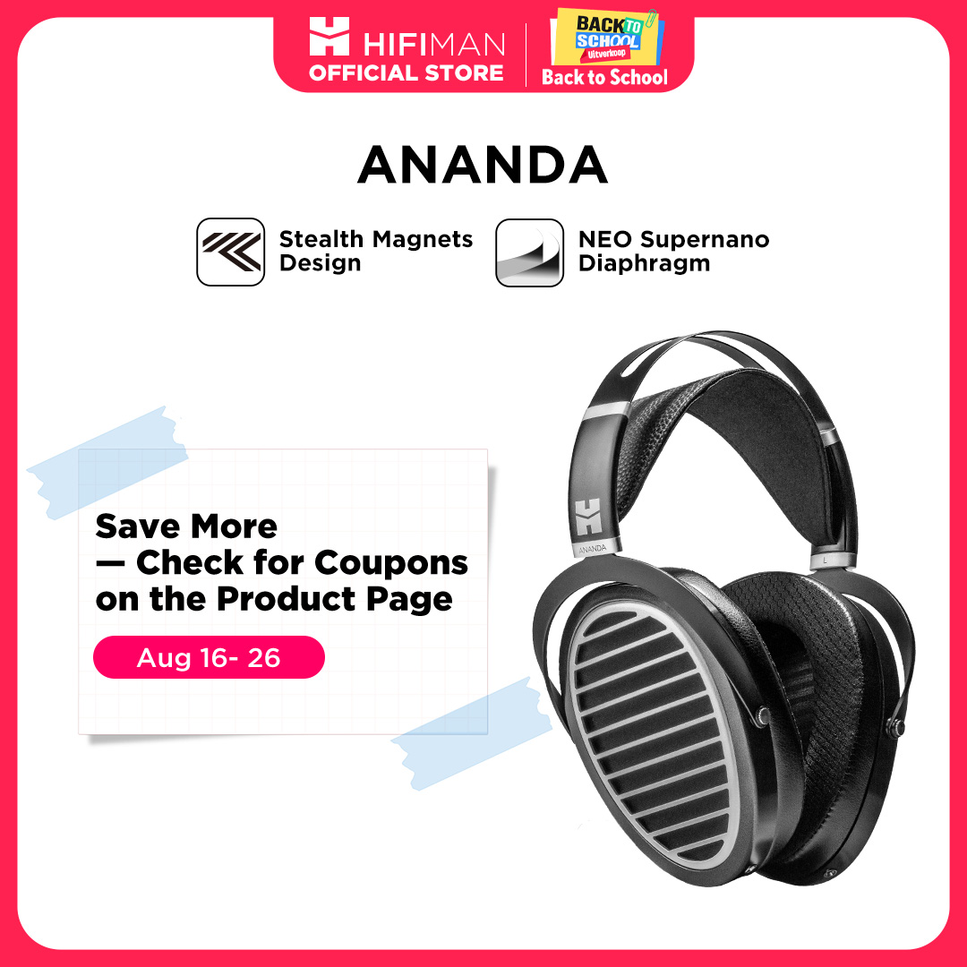 再生品：HIFIMAN Ananda ステルスマグネットバー - Audiophile Headphone Wired のレビューと価格