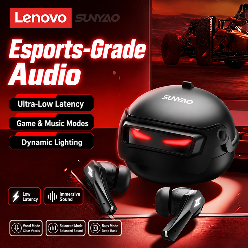 Lenovo GT101 ゲーミングヘッドセット、ワイヤレス - Bluetooth Headset On Ear のレビューと価格