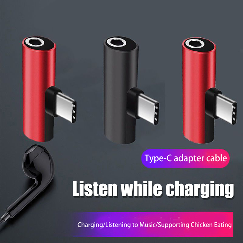 USB Type-C - 3.5mmヘッドホン変換アダプター - Earphone Splitter Jack のレビューと価格